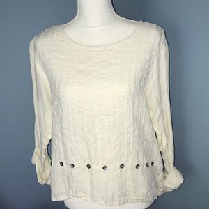 NWT Liz & Jane Linen Blouse!
